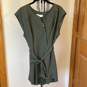 NWT- Motherhood Maternity - business casual, olive green size XL, tie around.